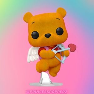 Funko Pop! | Valentines Winnie The Pooh Flocked - Hot Topic Exclusive #1008